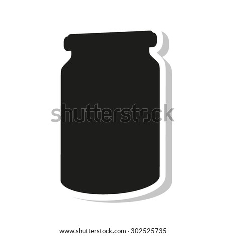 Jar Vector Icon Stock Vector 104001290 - Shutterstock