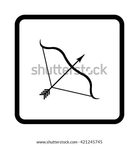 Bow Arrow Vector Icon Stock Vector 168641177 - Shutterstock