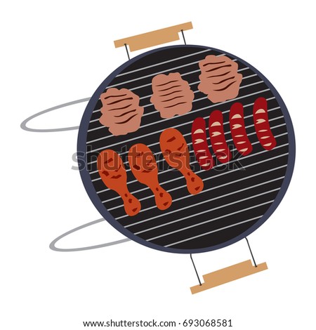 Barbecue Grill Stock Vector 9979510 - Shutterstock