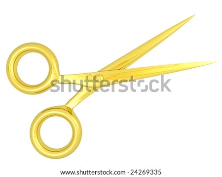 Retro Golden Scissors Icon Stock Vector 306952580 - Shutterstock