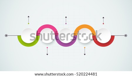 Vector infographics design template with 3D paper label, integrated circles background. Blank space for content, business, infographic, diagram, digital network, flowchart, process diagram. Vector infographics design template with 3D paper label, integrated circles background. Blank space for content, business, infographic, diagram, digital network, flowchart, process diagram.
