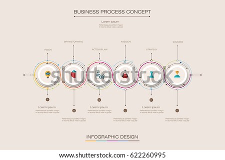 Vector infographics timeline design template with label design and 6 options or steps. Can be used for content, business, process infographics, diagram chart, flowchart, process diagram, time line Vector infographics timeline design template with label design and 6 options or steps. Can be used for content, business, process infographics, diagram chart, flowchart, process diagram, time line