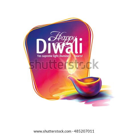 Vector illustration on the theme of the traditional celebration of happy diwali. Deepavali light and fire festival. ALSO HAVE VIDEO GRAPHICS Vector illustration on the theme of the traditional celebration of happy diwali. Deepavali light and fire festival. ALSO HAVE VIDEO GRAPHICS