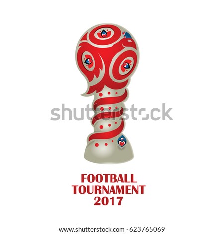 vector illustration. Football tournament 2017. logo for the summer soccer championship. Cup of confederations 2017 on football. Soccer world cup in russia 2018 vector illustration. Football tournament 2017. logo for the summer soccer championship. Cup of confederations 2017 on football. Soccer world cup in russia 2018