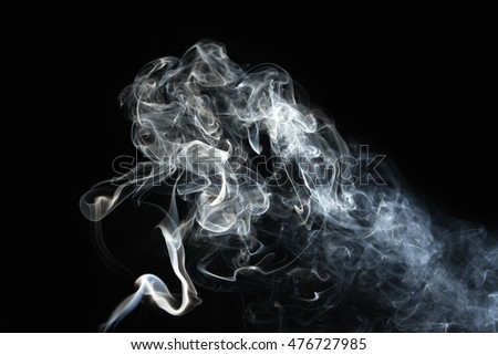 Abstract Smoke Moves On Black Background Stock Photo 234617353