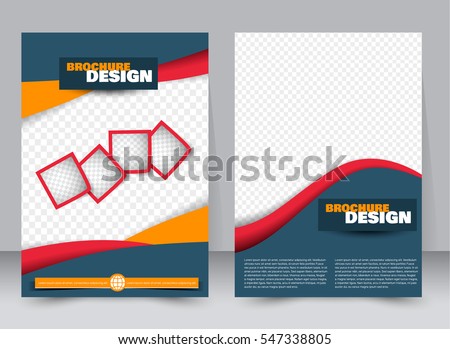 Abstract flyer design background. Brochure template. Annual report cover. For magazine, business mockup set, education, presentation. Vector illustration a4 size. Blue, orange, and red color. Abstract flyer design background. Brochure template. Annual report cover. For magazine, business mockup set, education, presentation. Vector illustration a4 size. Blue, orange, and red color.