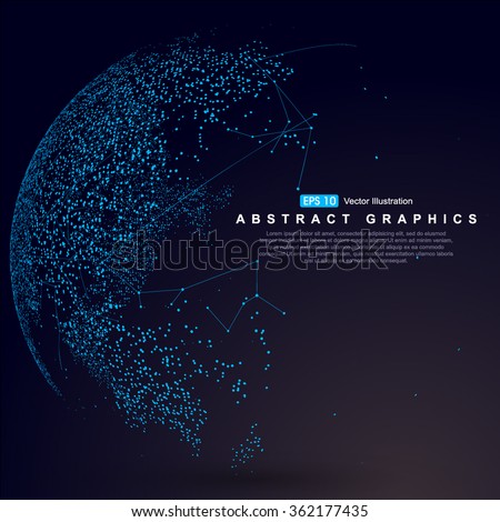World map point, line, composition, representing the global, Global network connection,international meaning. - stock vector World map point, line, composition, representing the global, Global network connection,international meaning. - stock vector