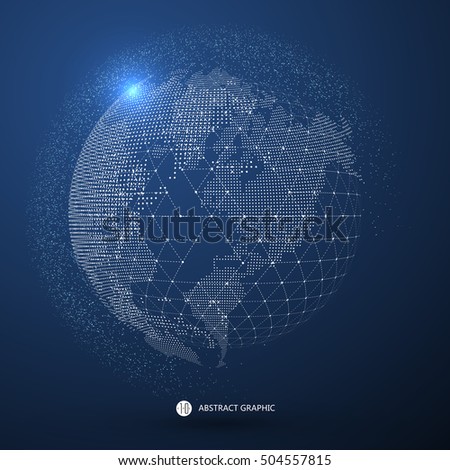 World map point, line, composition, representing the globe, Global network connection,international meaning. World map point, line, composition, representing the globe, Global network connection,international meaning.