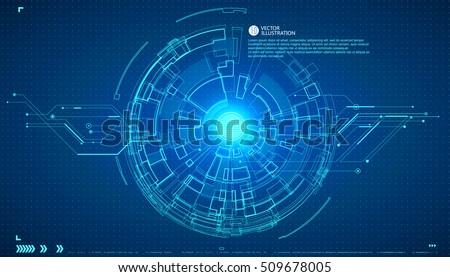 Three-dimensional interface technology, science fiction scene. Three-dimensional interface technology, science fiction scene.