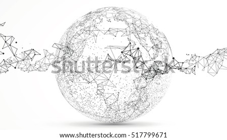 World map point, line, composition, representing the global, Global network connection,international meaning. World map point, line, composition, representing the global, Global network connection,international meaning.