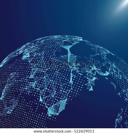 World map point, line, composition, representing the global, Global network connection,international meaning. World map point, line, composition, representing the global, Global network connection,international meaning.