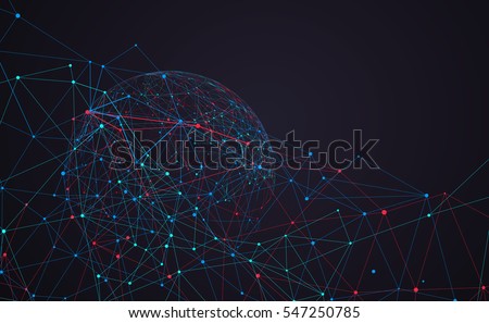 Internet connection, abstract sense of science and technology graphic design. Internet connection, abstract sense of science and technology graphic design.