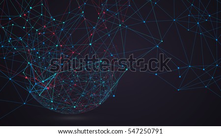 Internet connection, abstract sense of science and technology graphic design. Internet connection, abstract sense of science and technology graphic design.