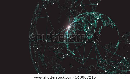 World map point, line, composition, representing the global, Global network connection,international meaning. World map point, line, composition, representing the global, Global network connection,international meaning.