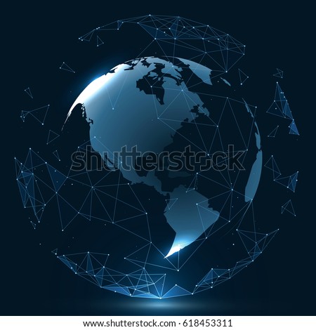 Futuristic globalization interface, a sense of science and technology abstract graphics. Futuristic globalization interface, a sense of science and technology abstract graphics.