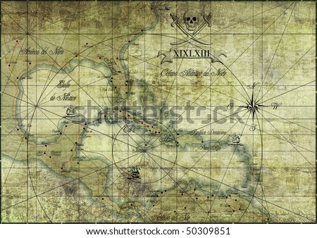 caribbean old map