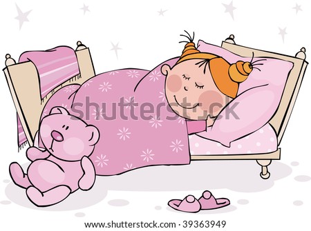 Child Sleeping Illustration Stock Photos, Illustrations, and Vector ...