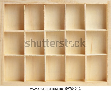 wooden rack