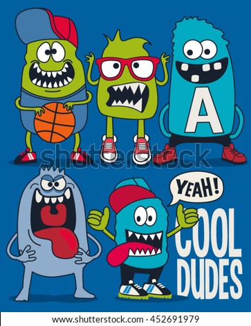 monsters vector set monsters vector set