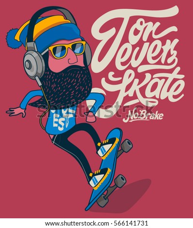 hipster, skater vector design hipster, skater vector design