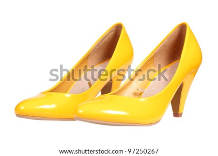 Yellow shoes Stock Photos, Illustrations, and Vector Art