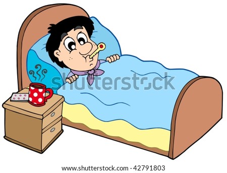 Stock Images similar to ID 94366861 - sick person lying in bed
