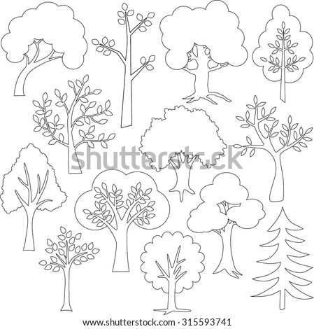 Tree outline Stock Photos, Images, & Pictures | Shutterstock