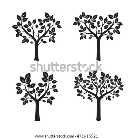 Vector Tree Stock Vector 146380526 - Shutterstock