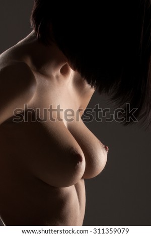 Naked Woman Using Sex Toy Up Close 2
