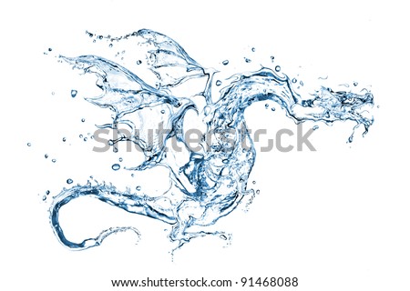 If I were a dragon ... I would look like this .. - Page 29 Stock-photo-water-dragon-isolated-on-white-91468088