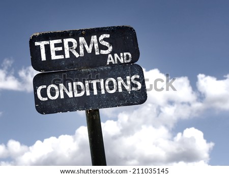 sign conditions terms background clouds sky training happy shutterstock saturday