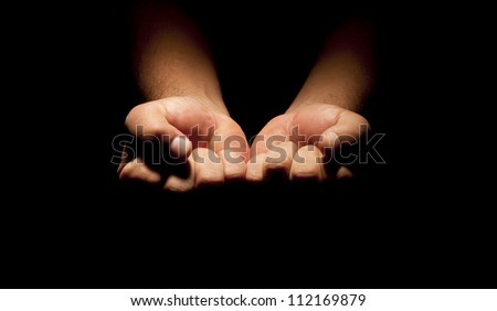 Praying Hands Black Background Stock Photo 112169897 - Shutterstock