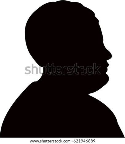 Two Human Heads Stock Vector 55869094 - Shutterstock