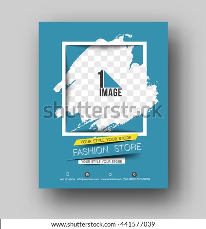 Shopping Center Store Flyer & Poster Template - stock vector Shopping Center Store Flyer & Poster Template - stock vector