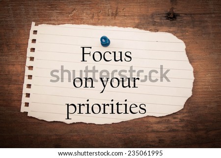 Essay on priorities