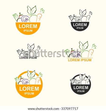 Fresh Food Logo Stock Vector 337097717 - Shutterstock