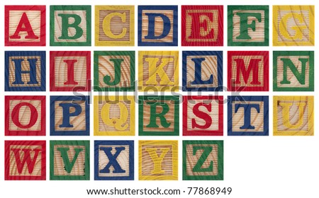 Alphabet Blocks Stock Photos, Images, & Pictures 