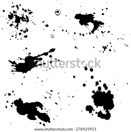 Black Splash Vector Stock Vector 118974259 - Shutterstock