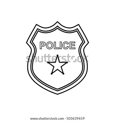 Vector Police Badge Stock Vector 109368959 - Shutterstock