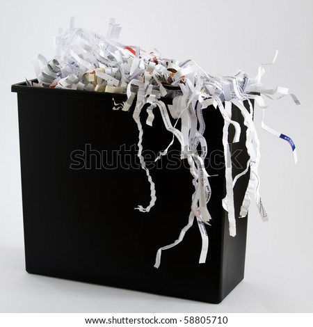 A Wastebasket Filled With Shredded Paper Nikolaj Kondratenko S Portfolio On
