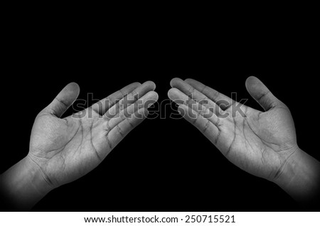 Praying Hands On Black Background Stock Photo 54215902 - Shutterstock