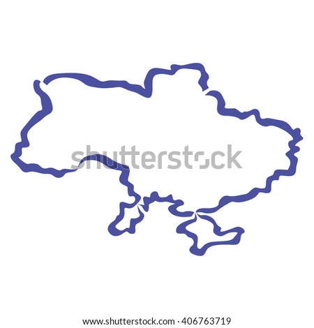 Ukraine Outline Stock Photos, Images, & Pictures | Shutterstock