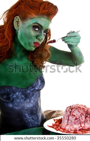 Sexy Female Zombie Loves Her Brains Stock Photo 35550274 - Shutterstock