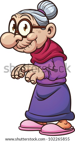 Stock Images similar to ID 50888428 - cartoon of laughing old woman...