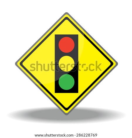 Yellow Black Square Traffic Stock Photos, Images, & Pictures 