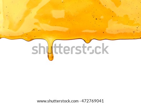 Three Paint Stripes Dripping Isolated On Stock Vector 336663119