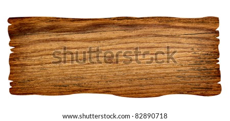 Wooden signs, White background, Stock photos