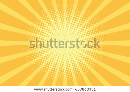 yellow rays pop art background. retro vector illustration yellow rays pop art background. retro vector illustration