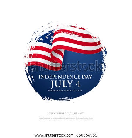 Fourth of July Independence Day. Vector illustration Fourth of July Independence Day. Vector illustration