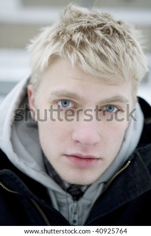 Ratchet (Done) Stock-photo-portrait-of-serious-blond-man-in-winter-40925764
